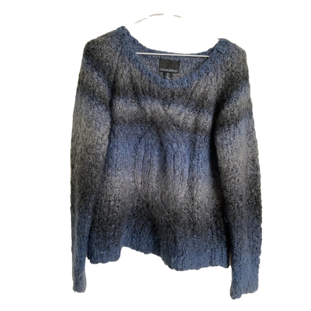 Cynthia Rowley Sweater Blue Gray Size Small